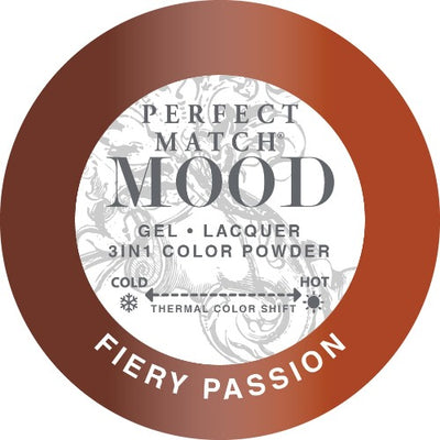 swatch of 028 Fiery Passion Perfect Match Mood Trio by Lechat