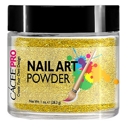 Nail Glitter Gold Sparkle Glitter Dust Powder Nail Art #1