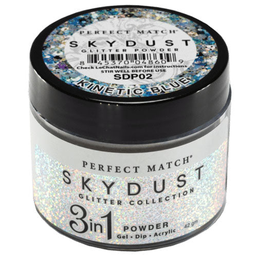 Perfect Match Sky Dust Glitter 3in1 Powder - SDP02 Kinetic Blue