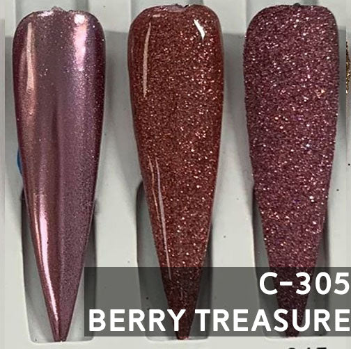 swatch of C-305 Berry Treasure Chrome by Notpolish