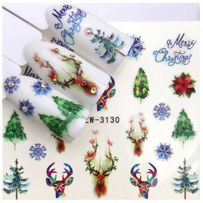 Nail Water Decals Christmas - YZW-3130
