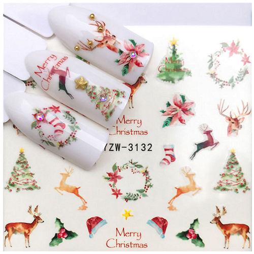 Nail Water Decals Christmas - YZW-3132