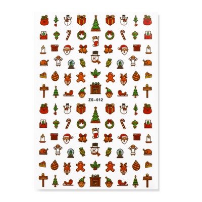Nail Art Stickers Decal Christmas - ZS012