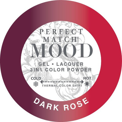 swatch of 034 Dark Rose Perfect Match Mood Trio by Lechat