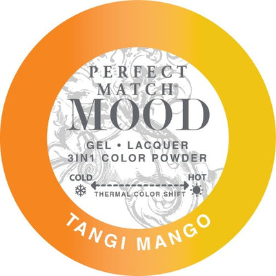 swatch of 036 Tangi Mango Perfect Match Mood Trio by Lechat