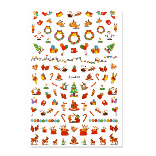 Nail Art Stickers Decal Christmas - ZS008
