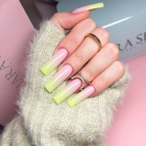 Nail Ideas with Square C-Curve Tips XXL Natural By Kiara Sky