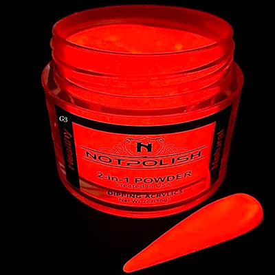 NOTPOLISH Glow 3 Neon Orange - 2oz