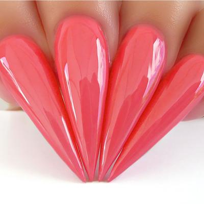 Hands wearing #407 Pink Slippers Classic Gel & Polish Duo by Kiara Sky