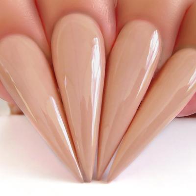 Hands wearing 431 Creme D’Nude Polish by Kiara Sky