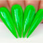 hands wearing 448 Green With Envy Dip Powder by Kiara Sky