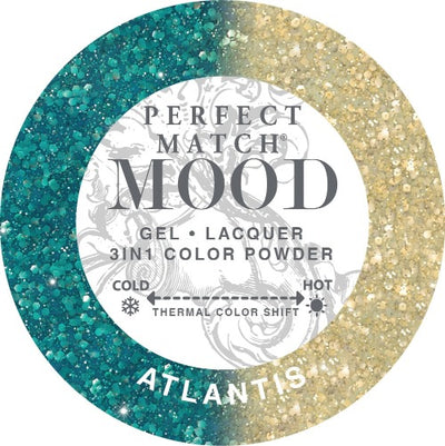 swatch of 046 Atlantis Perfect Match Mood Trio by Lechat