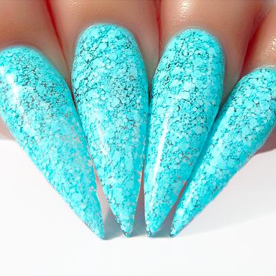 Hands wearing #463 Serene Sky Classic Gel & Polish Duo by Kiara Sky