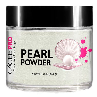 Cacee Pearl Powder Nail Art - #46 White Chiffon Pearl