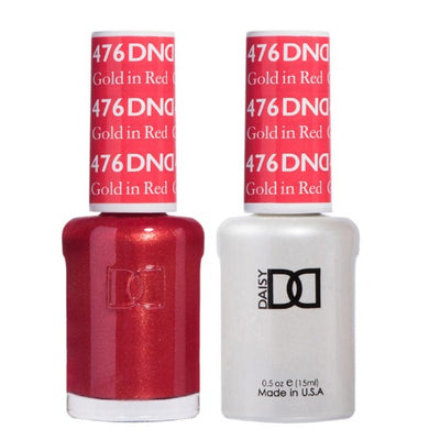 476 Gold In Red Gel & Polish Duo by DND