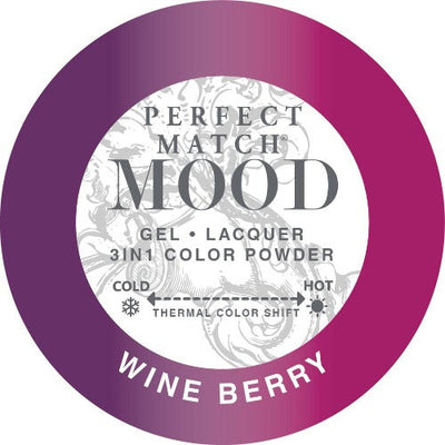 swatch of 049 Wine Berry Perfect Match Mood Trio by Lechat