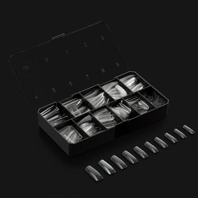 Premade Tip Box of Sculpted Long Square Tips By Apres