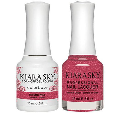 5029 Frosted Wine Gel & Polish Duo All-in-One by Kiara Sky
