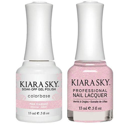 5041 Pink Stardust Gel & Polish Duo All-in-One by Kiara Sky
