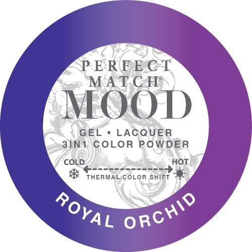 swatch of 054 Royal Orchid Perfect Match Mood Powder by Lechat