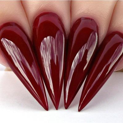 Hands wearing #545 Riyalistic Maroon Classic Gel & Polish Duo by Kiara Sky