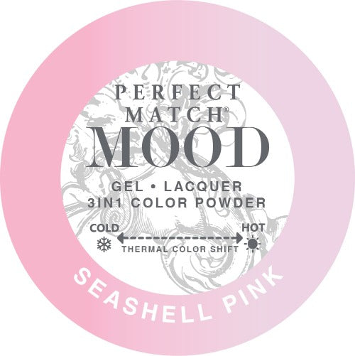 swatch of 056 Seashell Pink Perfect Match Mood Powder by Lechat