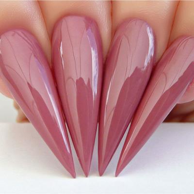 Hands wearing #597 Mauve a Lil' Closer Classic Gel & Polish Duo by Kiara Sky