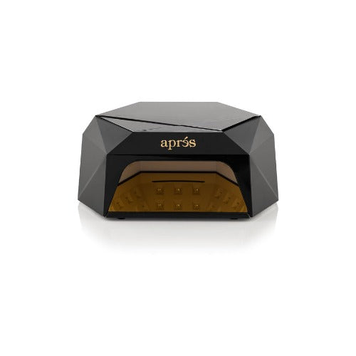 Front View of Black Beta LED Nail Lamp By Apres 