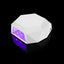 Example of LED lights on White Beta LED Nail Lamp By Apres