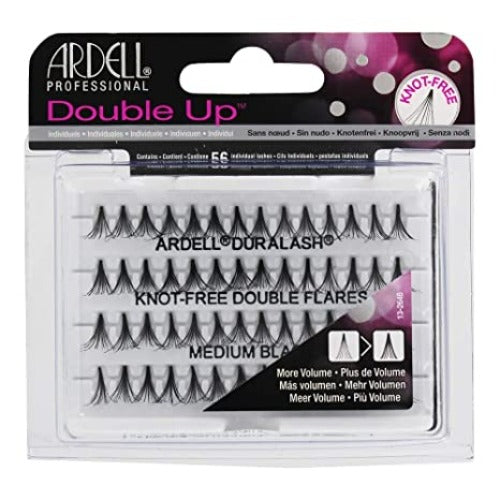 Ardell Professional Individual Duralash - Knot Free Double Flare Medium Black