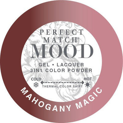 swatch of 062 Mahogany Magic Perfect Match Mood Trio by Lechat