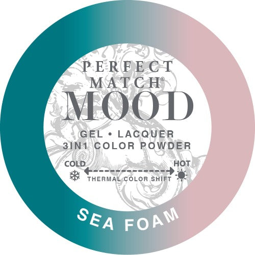 swatch of 064 Sea Foam Perfect Match Mood Duo by Lechat