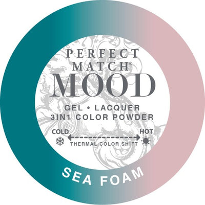 swatch of 064 Sea Foam Perfect Match Mood Powder by Lechat