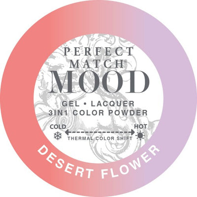 swatch of 065 Desert Flower Perfect Match Mood Powder by Lechat
