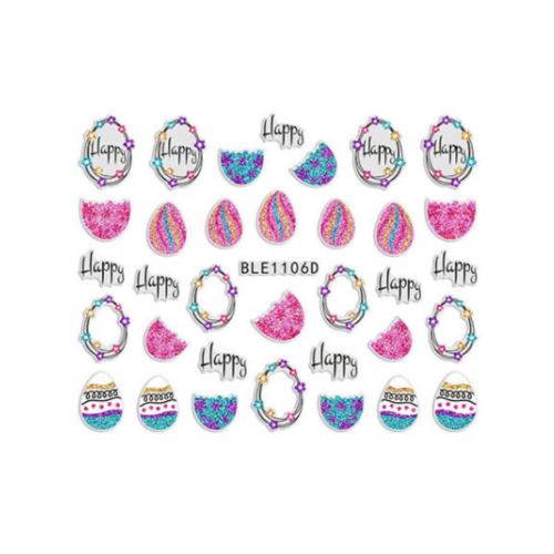 Nail Art Stickers Easter - BLE 1106