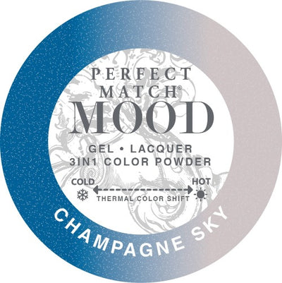 swatch of 066 Champagne Sky Perfect Match Mood Duo by Lechat