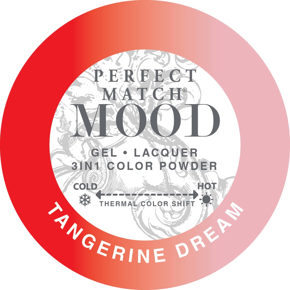 swatch of 067 Tangerine Dream Perfect Match Mood Duo by Lechat