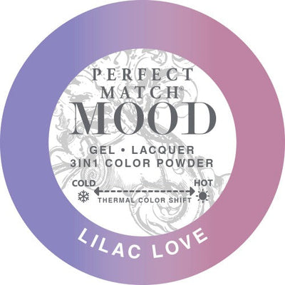 swatch of 068 Lilac Love Perfect Match Mood Trio by Lechat