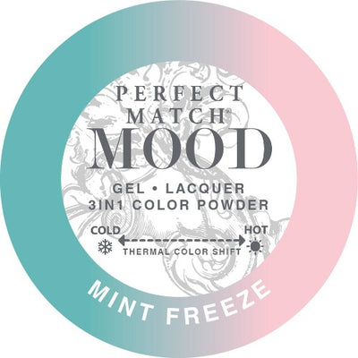 swatch of 069 Mint Freeze Perfect Match Mood Powder by Lechat