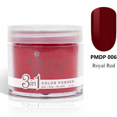 #006 Royal Red Perfect Match Dip by Lechat