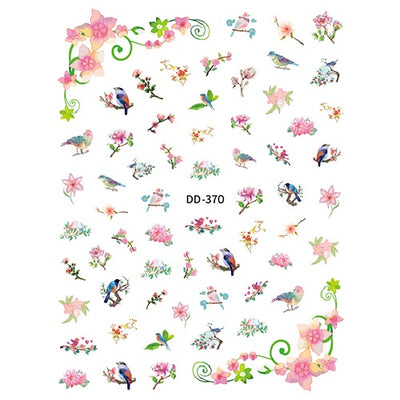 Nail Decal Sticker Flowers - DD370