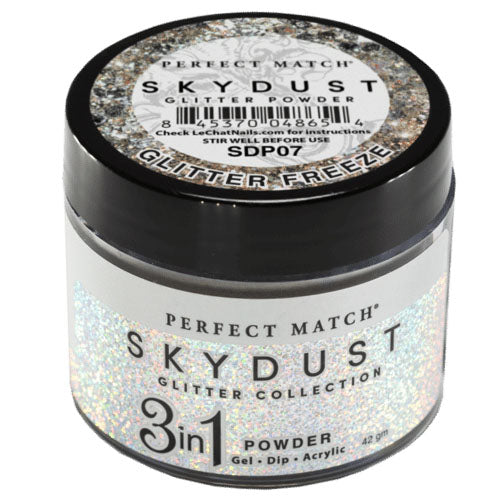Perfect Match Sky Dust Glitter 3in1 Powder - SDP07 Glitter Freeze