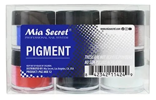 PGC-Mix 12 Pigment Colors 6pc By Mia Secret