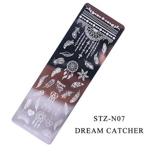 Nail Art Stamper Stencil Plates - 07 Dream Catcher