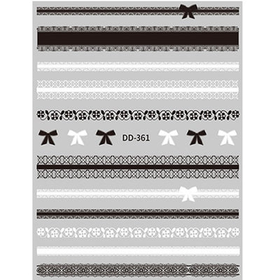 Nail Art Sticker - Lace Trimmings DD361