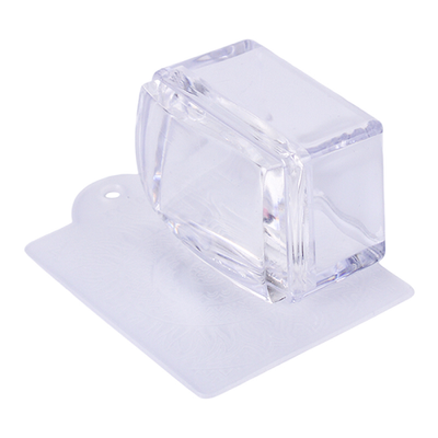 Nail Art Silicone Rectangle Stamper - Clear