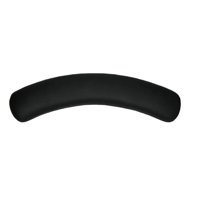 Black Cushion Nail Table Curved Arm Rest 16"
