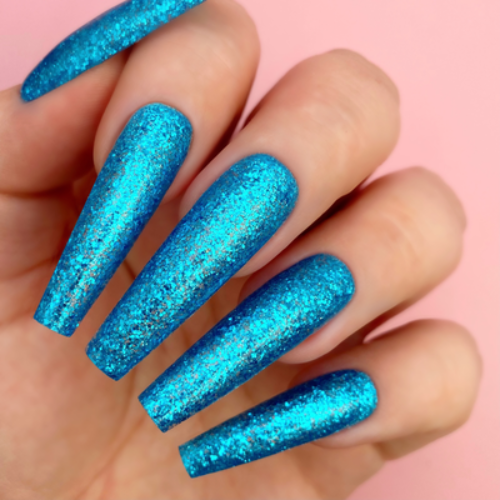 Hands wearing 5071 Blue Lights All-in-One Trio by Kiara Sky