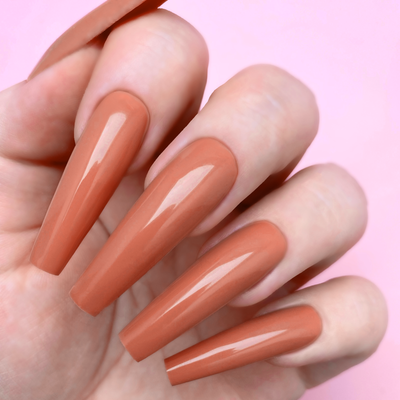 Hands wearing 5007 Chai Spiced Latte All-in-One Trio by Kiara Sky