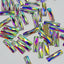 Crystal AB 50pcs - Rectangle Baguette